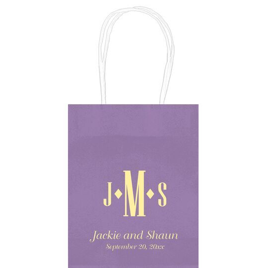 Condensed Monogram with Text Mini Twisted Handled Bags